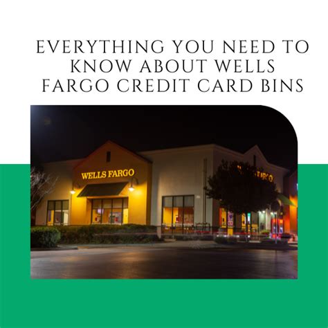 wells fargo credit card bin.
